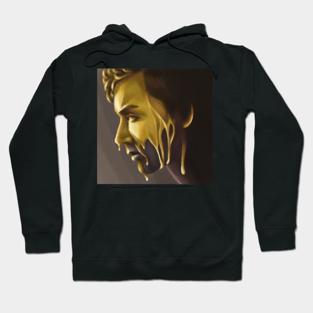 Klaus Hargreeves / Robert Sheehan - Umbrella Academy Gold Hoodie by brainbag